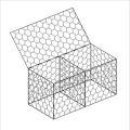 Factory Wholesale Galvanized Gabion Box Wire Mesh / Wire Basket For Stone Retaining  Gabion Wall